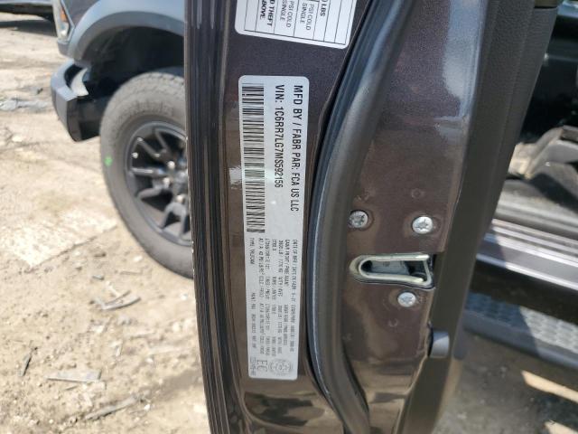 1C6RR7LG7MS592156 - 2021 RAM 1500 CLASS SLT Gris foto 12