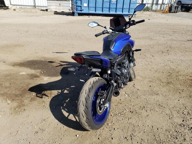 JYARM32E2NA004893 - 2022 YAMAHA MT07 BLUE photo 4