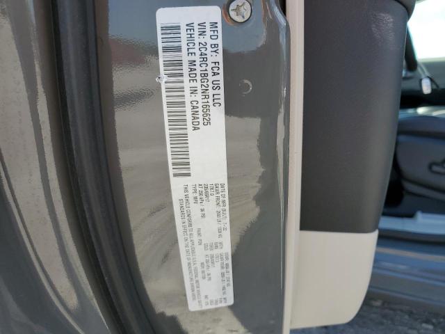 2C4RC1BG2NR165625 - 2022 CHRYSLER PACIFICA TOURING L GRAY photo 14