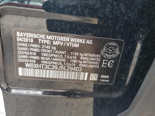 WBXHT3C39J5L29403 - 2018 BMW X1 XDRIVE28I BLACK photo 13