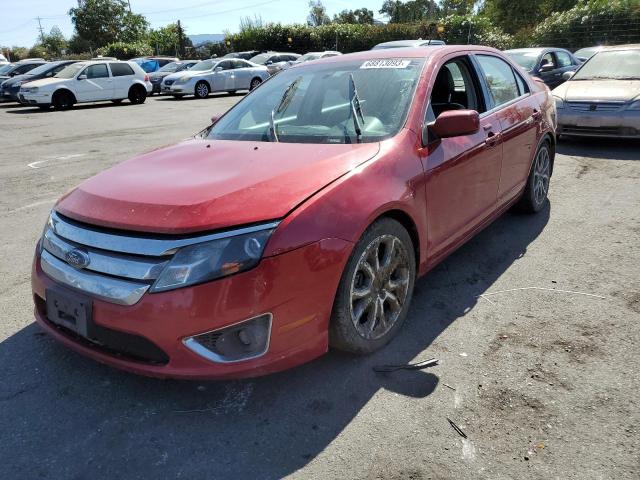 3FAHP0JA5AR225009 - 2010 FORD FUSION SEL RED photo 1