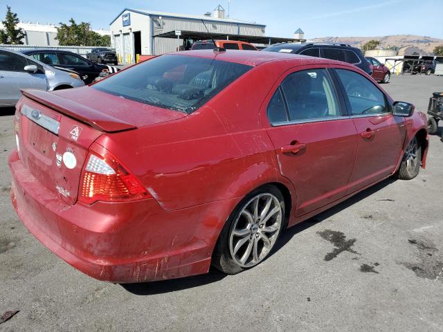 3FAHP0JA5AR225009 - 2010 FORD FUSION SEL RED photo 3