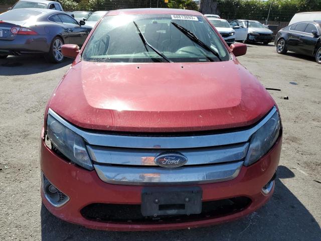 3FAHP0JA5AR225009 - 2010 FORD FUSION SEL RED photo 5