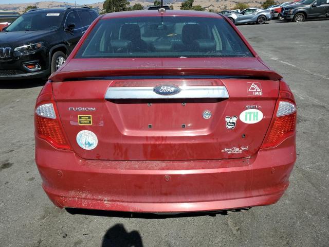 3FAHP0JA5AR225009 - 2010 FORD FUSION SEL RED photo 6