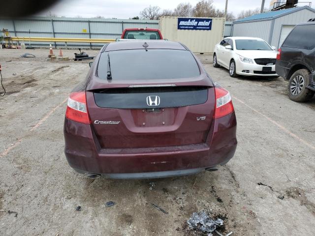 5J6TF1H51CL005531 - 2012 HONDA CROSSTOUR EXL ბურგუნდია ფოტო 6