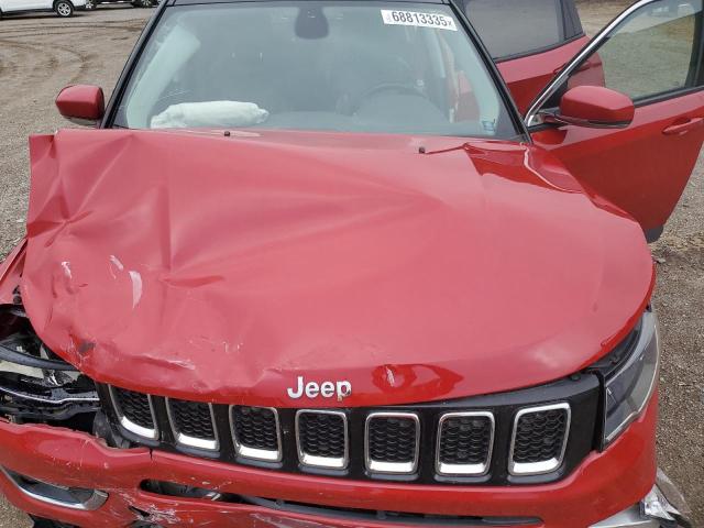 3C4NJDCB3KT826659 - 2019 JEEP COMPASS LIMITED RED photo 12