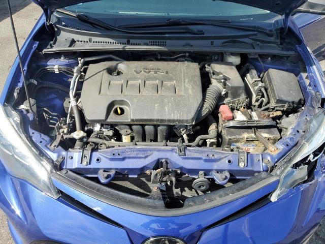 2T1BURHE0KC158803 - 2019 TOYOTA COROLLA L BLUE photo 11