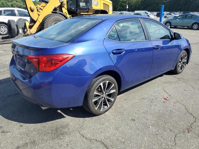 2T1BURHE0KC158803 - 2019 TOYOTA COROLLA L BLUE photo 3