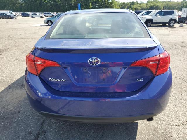 2T1BURHE0KC158803 - 2019 TOYOTA COROLLA L BLUE photo 6