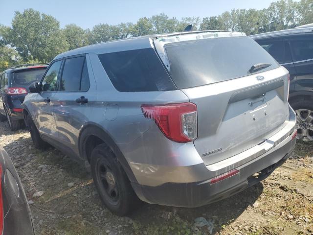 1FM5K8AB0MGA64448 - 2021 FORD EXPLORER POLICE INTERCEPTOR Plata foto 2