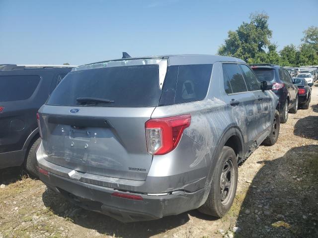 1FM5K8AB0MGA64448 - 2021 FORD EXPLORER POLICE INTERCEPTOR Plata foto 3