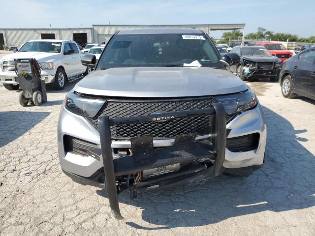 1FM5K8AB0MGA64448 - 2021 FORD EXPLORER POLICE INTERCEPTOR Plata foto 5