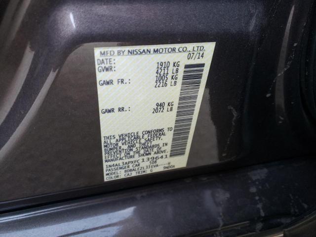 1N4AL3APXFC139641 - 2015 NISSAN ALTIMA 2.5 BROWN photo 12