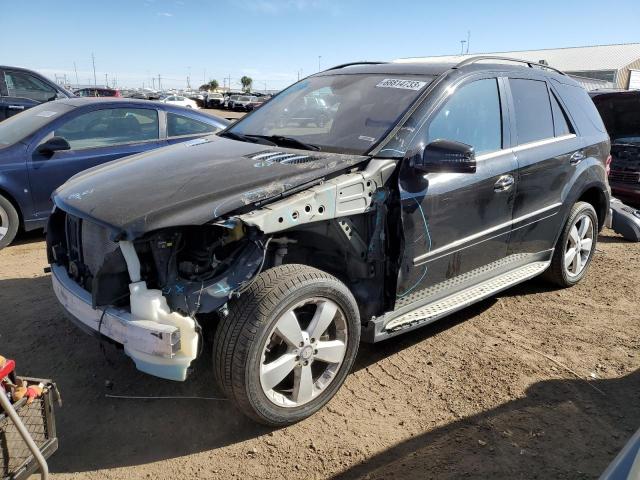 4JGBB8GB9BA734458 - 2011 MERCEDES-BENZ ML 350 4MATIC BLACK photo 1
