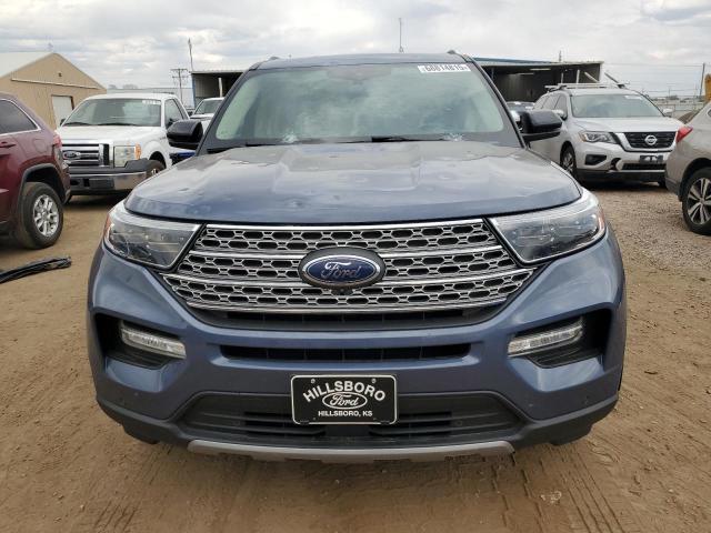 1FMSK8FH0MGB43876 - 2021 FORD EXPLORER LIMITED BLUE photo 5