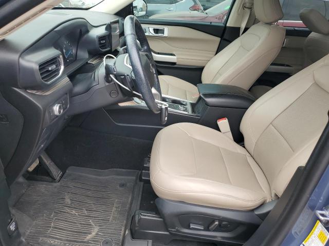 1FMSK8FH0MGB43876 - 2021 FORD EXPLORER LIMITED BLUE photo 7