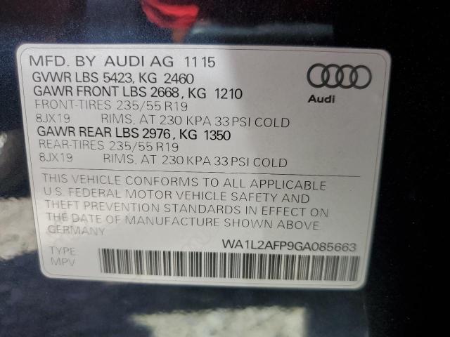 WA1L2AFP9GA085663 - 2016 AUDI Q5 PREMIUM PLUS Schwarz Foto 14