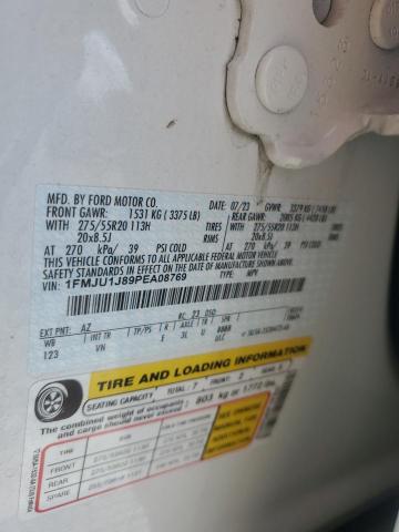 1FMJU1J89PEA08769 - 2023 FORD EXPEDITION XLT 白色 照片 13