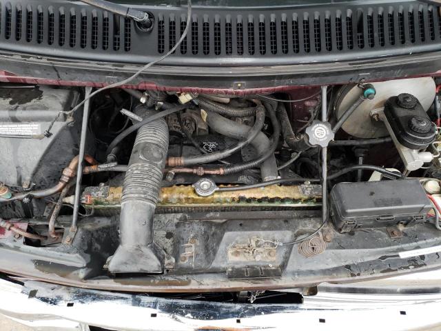 2B6HB21X6TK179138 - 1996 DODGE RAM VAN B2500 BURGUNDY photo 12