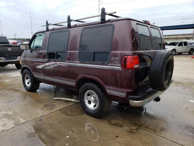 2B6HB21X6TK179138 - 1996 DODGE RAM VAN B2500 BURGUNDY photo 2