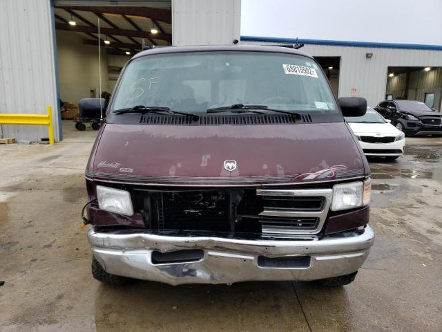 2B6HB21X6TK179138 - 1996 DODGE RAM VAN B2500 BURGUNDY photo 5