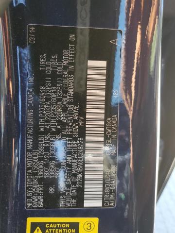 2T2BK1BA6EC248728 - 2014 LEXUS RX 350 BASE BLUE photo 14