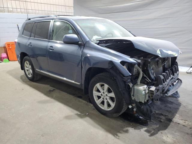 5TDBK3EH8CS121105 - 2012 TOYOTA HIGHLANDER BASE BLUE photo 4