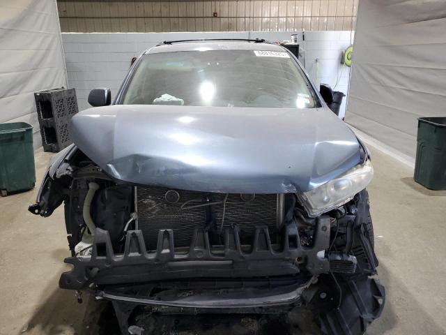 5TDBK3EH8CS121105 - 2012 TOYOTA HIGHLANDER BASE BLUE photo 5