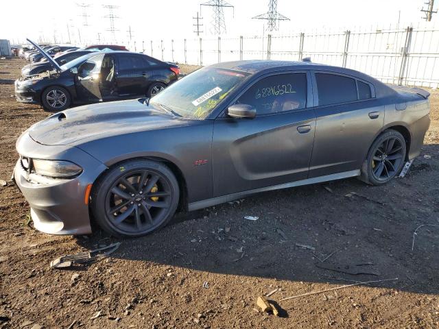 2C3CDXGJ3KH753775 - 2019 DODGE CHARGER SCAT PACK GRAY photo 1