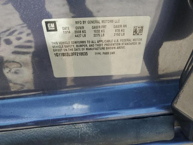 1G11B5SL0FF218635 - 2015 CHEVROLET MALIBU LS BLUE photo 24