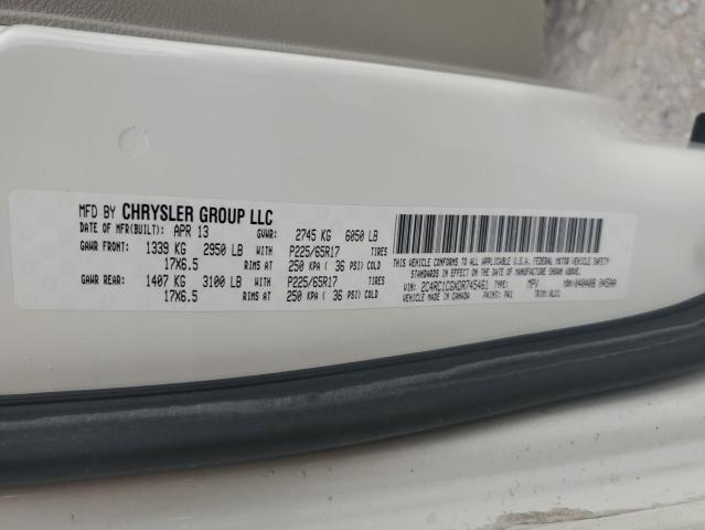 2C4RC1CGXDR745461 - 2013 CHRYSLER TOWN & COU TOURING L BEIGE photo 14