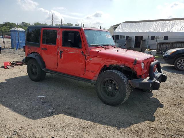 1C4BJWEG0HL612305 - 2017 JEEP WRANGLER U SAHARA RED photo 4