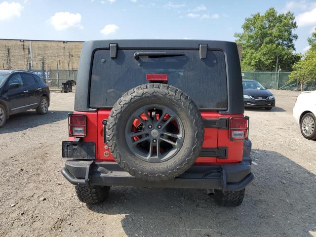 1C4BJWEG0HL612305 - 2017 JEEP WRANGLER U SAHARA RED photo 6