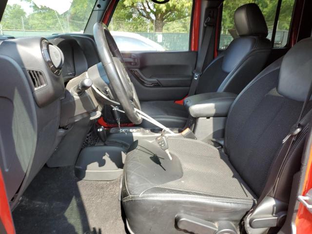 1C4BJWEG0HL612305 - 2017 JEEP WRANGLER U SAHARA RED photo 7