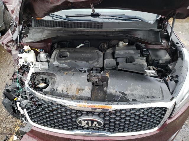 5XYPG4A32GG126066 - 2016 KIA SORENTO LX BURGUNDY photo 12