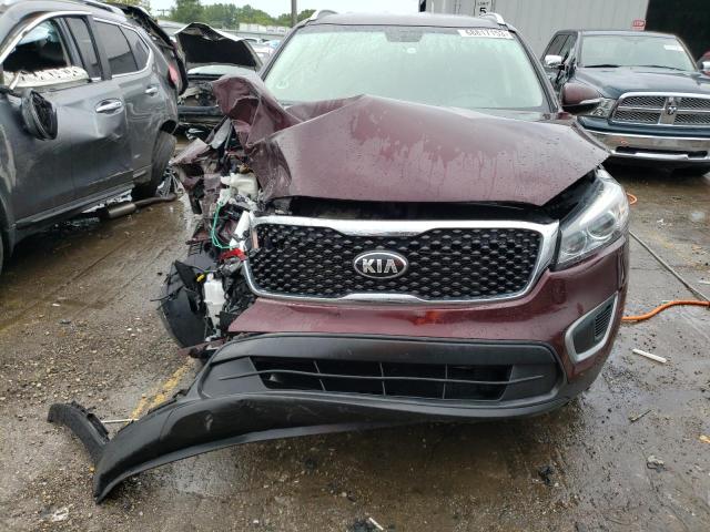 5XYPG4A32GG126066 - 2016 KIA SORENTO LX BURGUNDY photo 5