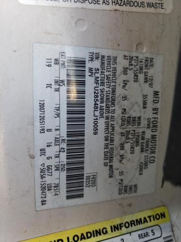 5LMFU28548LJ10059 - 2008 LINCOLN NAVIGATOR ბეჟი ფოტო 13