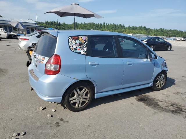 JHMGD38628S046456 - 2008 HONDA FIT SPORT BLUE photo 3
