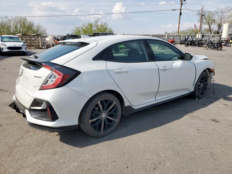 SHHFK7H49MU427381 - 2021 HONDA CIVIC SPORT WHITE photo 3