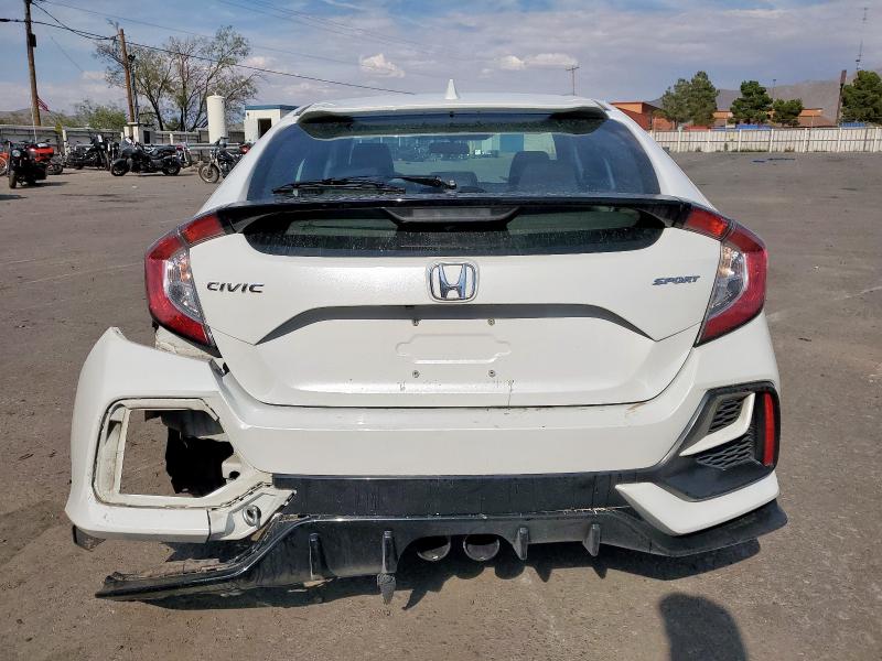 SHHFK7H49MU427381 - 2021 HONDA CIVIC SPORT WHITE photo 6