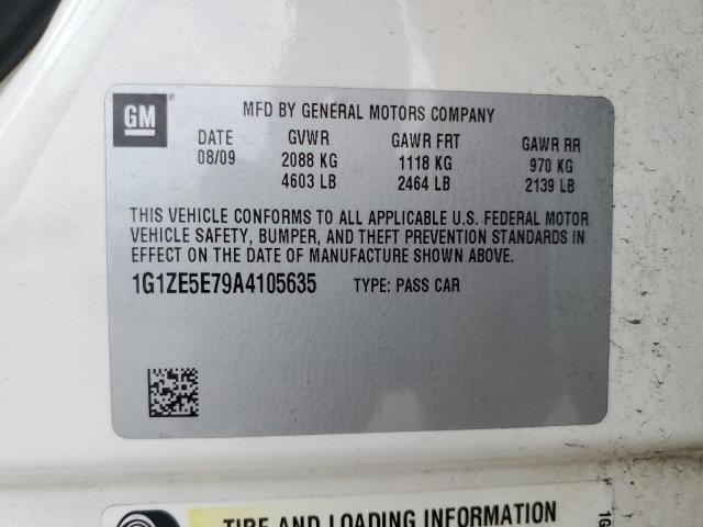 1G1ZE5E79A4105635 - 2010 CHEVROLET MALIBU LTZ 奶油色 照片 12