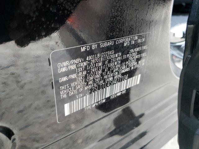 JF2SLDTC4SH427104 - 2025 SUBARU FORESTER TOURING BLACK photo 13