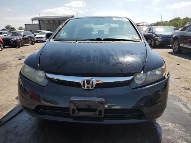 1HGFA16528L005521 - 2008 HONDA CIVIC LX BLACK photo 5