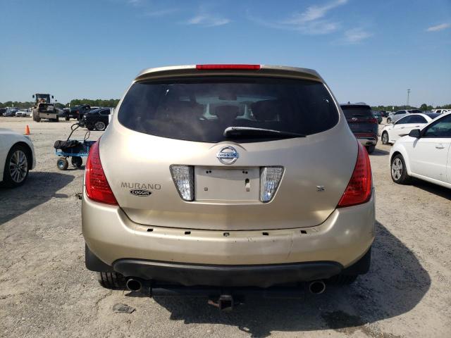 JN8AZ08T86W407485 - 2006 NISSAN MURANO SL TAN photo 6