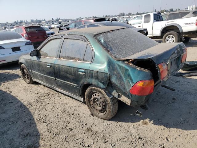 2HGEJ6610XH516310 - 1999 HONDA CIVIC BASE GREEN photo 2