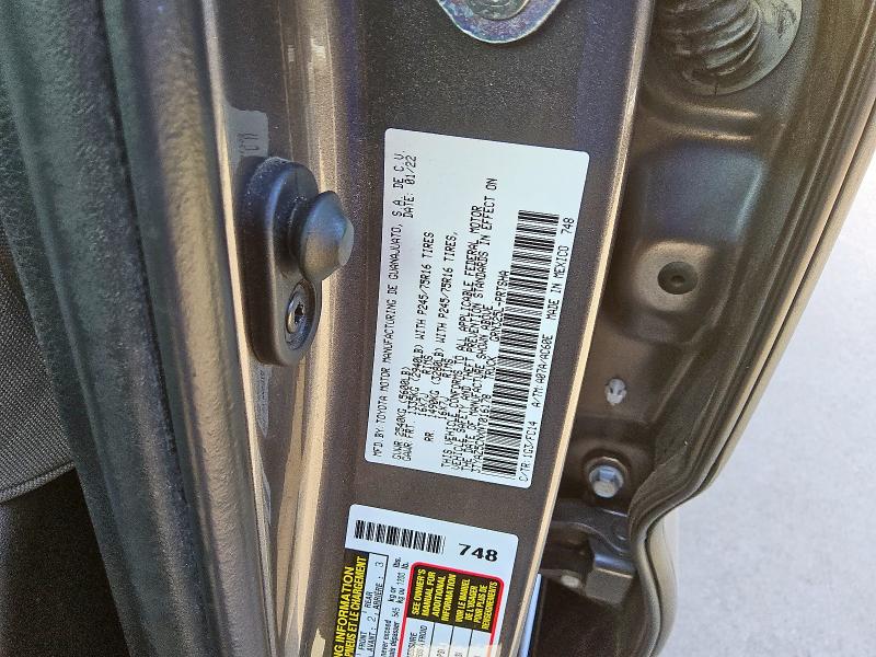 3TYAZ5CNXNT016178 - 2022 TOYOTA TACOMA DOUBLE CAB ნაცრისფერი ფოტო 12