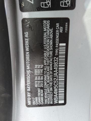 WBA4W5C52JAA49832 - 2018 BMW 430XI SILVER photo 13