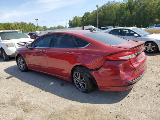 3FA6P0G70HR176993 - 2017 FORD FUSION S RED photo 2