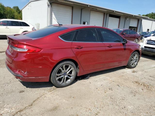 3FA6P0G70HR176993 - 2017 FORD FUSION S RED photo 3