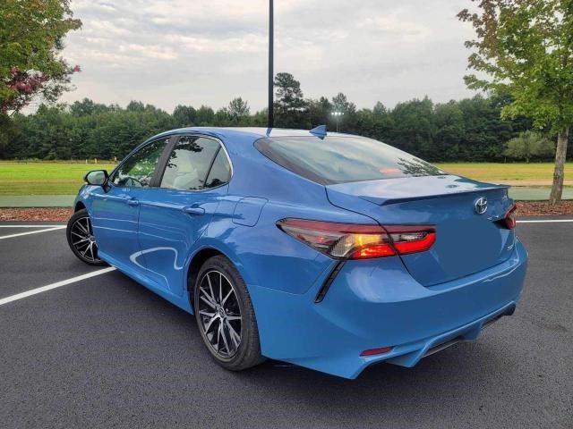4T1G11AK8PU089008 - 2023 TOYOTA CAMRY SE NIGHT SHADE BLUE photo 3